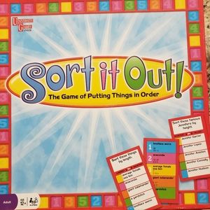 Sort it Out! The Game of Putting Things in Order